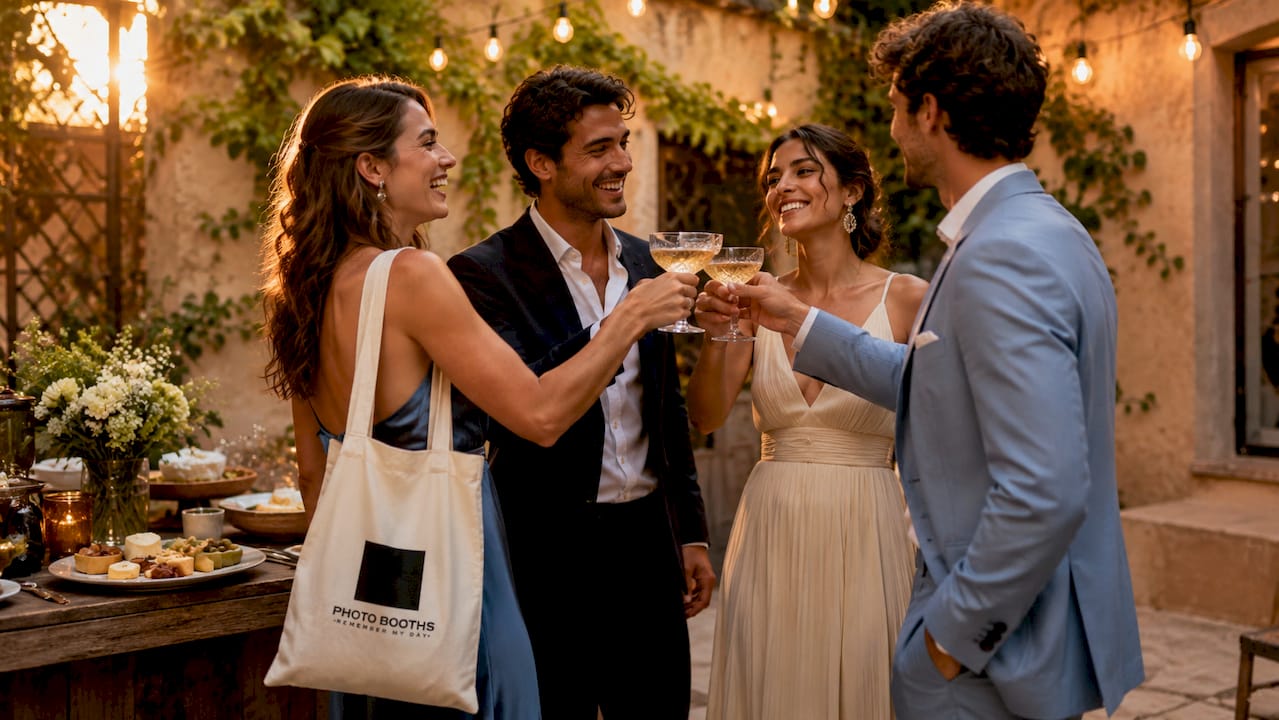 Guests celebrating at private party
