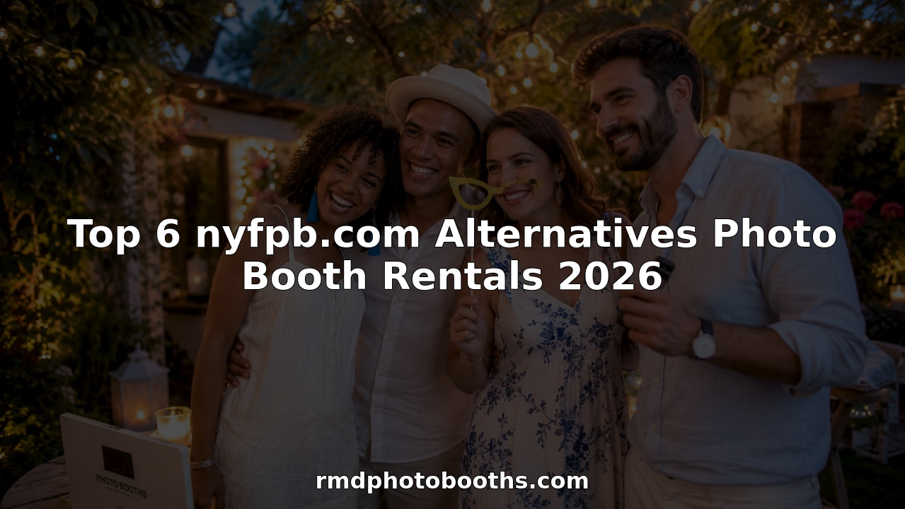 Guests posing and laughing at a party photo booth