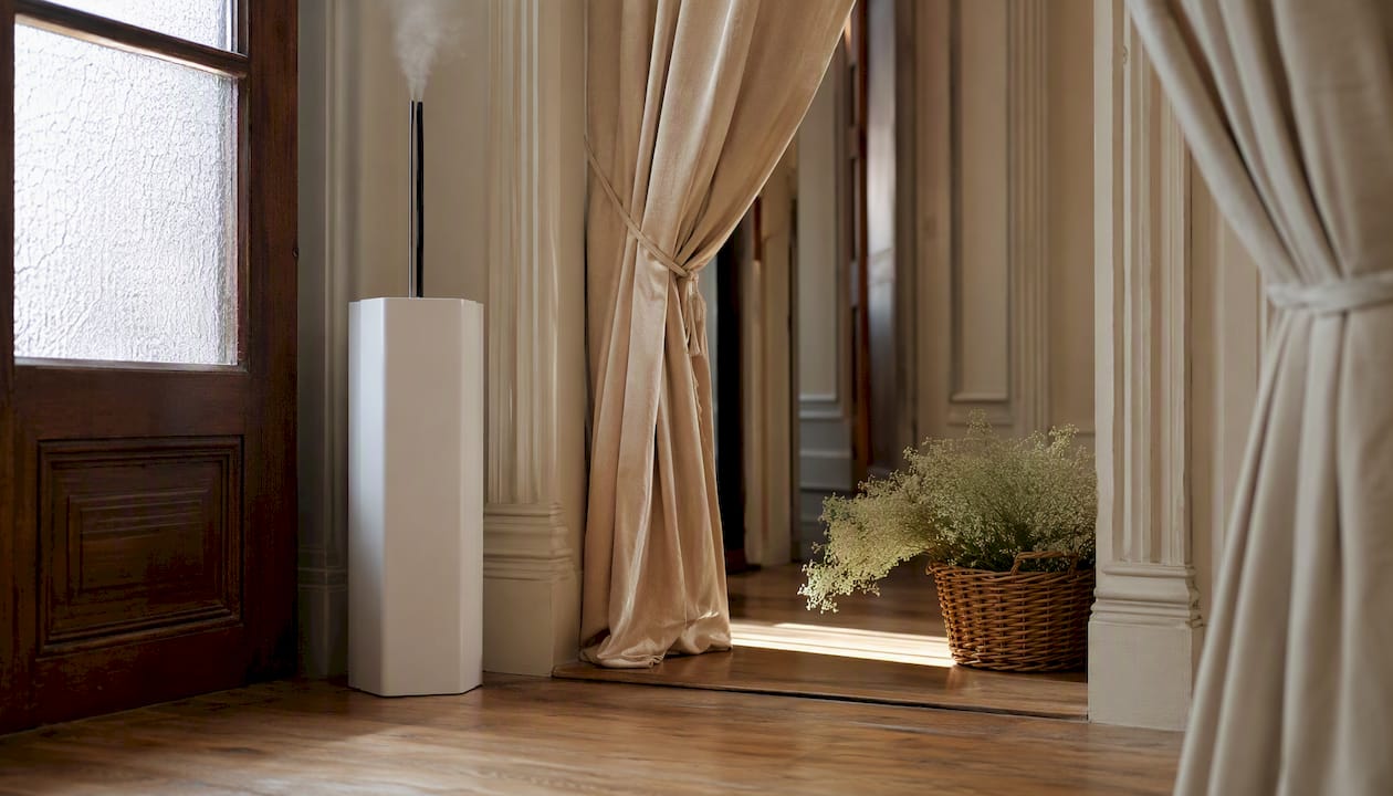 Signature scent diffuser with linen texture
